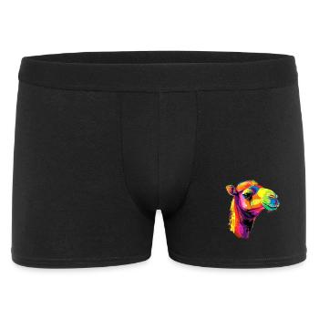 Chameau Dromadaire Camel de Bactriane Cadeau Chameaux - Boxer Homme - noir - Devant