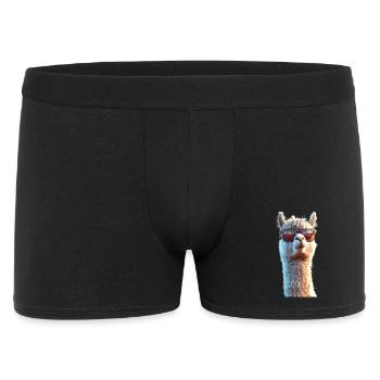 Alpaka Süßes Lama Farm Life Is Better With Alpakas - Männer Boxer Shorts - Schwarz - Vorne