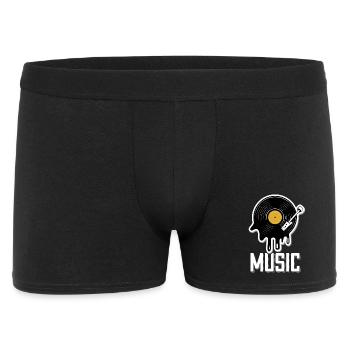 Music Record Retro Outfit for Musicians and Musicians - Men's Boxer Shorts - black - Front