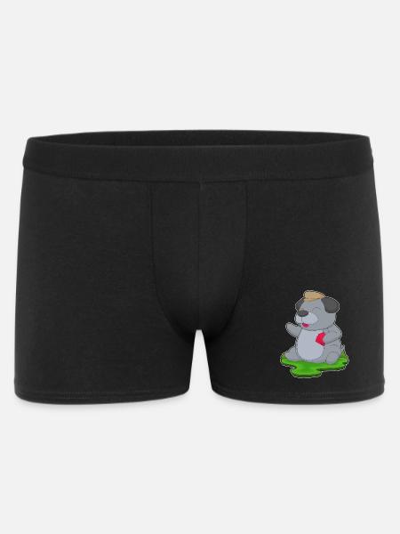 Hund Poker Pokerkarten - Männer Boxer Shorts - Schwarz