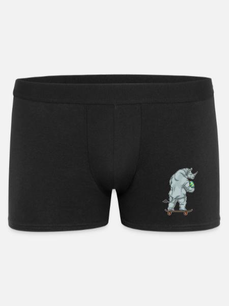 Rhino Easter Skateboard - Men's Boxer Shorts - black