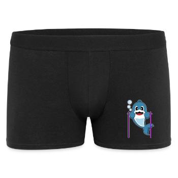Dolphin Bodybuilder Pull-ups Bodybuilding - Men's Boxer Shorts - black - Front