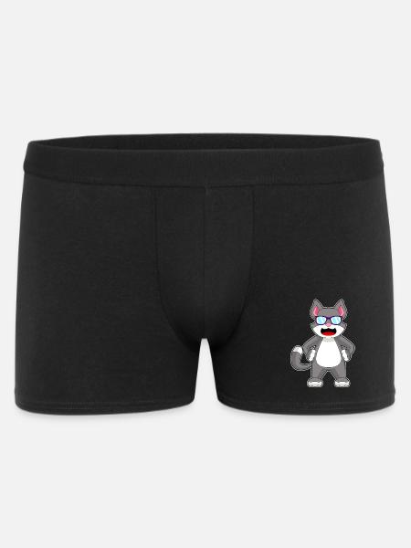 Cat Sunglasses - Men's Boxer Shorts - black