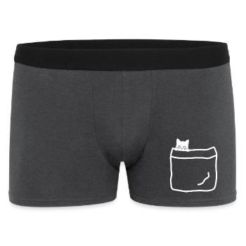 Chats de poche - Boxer Homme - charbon - Devant