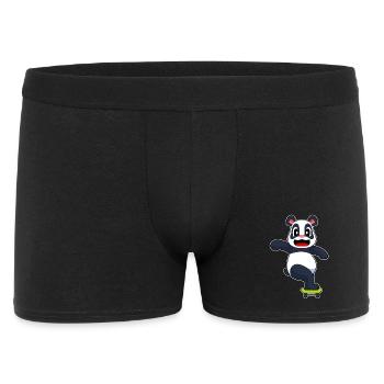 Panda Skater Skateboard - Boxer Homme - noir - Devant