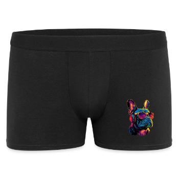 Bouledogue français motif chien dogue allemand Frenchie - Boxer Homme - noir - Devant