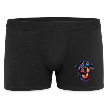 Les chiens Rottweiler aiment les fiers amateurs de rottweiler - Boxer Homme - noir - Devant