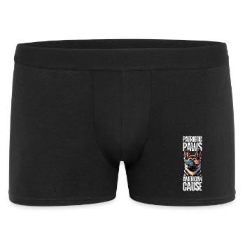 Berger Allemand Patriotique Drôle 4 Juillet - Boxer Homme - noir - Devant