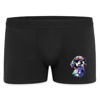 Maltais Petit Chien Maltais Amour Doux Maltais - Boxer Homme - noir - Devant