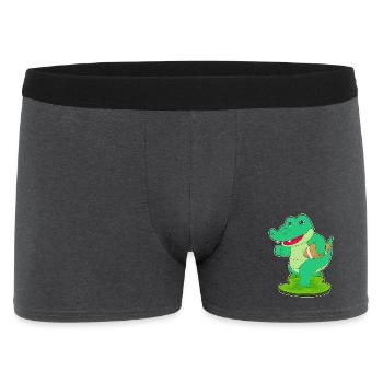 Crocodile Sports de football américain - Boxer Homme - charbon - Devant