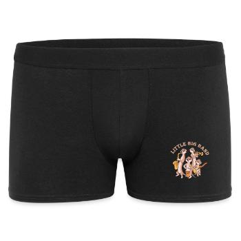 Erdmännchen Little Big Band - Männer Boxer Shorts - Schwarz - Vorne
