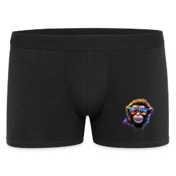 Singe Gibbon Main Blanche Gibbon Singe Mignon Lar Gibbons - Boxer Homme - noir - Devant