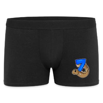 Motif 7ème anniversaire Anguille - 7 ans - Boxer Homme - noir - Devant