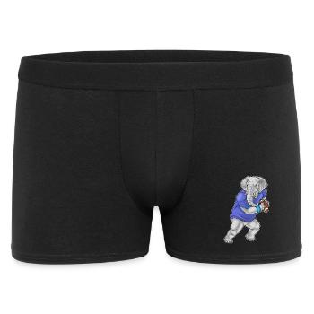 Elephant American Football Sport - Men's Boxer Shorts - black - Front