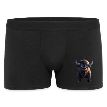Bison Bison d'Amérique Bovins sauvages Buffles Bisons d'Amérique - Boxer Homme - noir - Devant