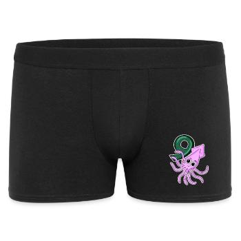 Motif 9ème Anniversaire Calmar - 9 ans - Boxer Homme - noir - Devant