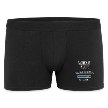 Fachkraft Küche Ausbildung Beruf Geschenk - Männer Boxer Shorts - Schwarz - Vorne