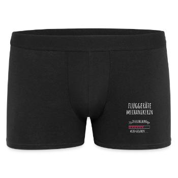 Fluggerätemechanikerin Ausbildung Beruf Geschenk - Männer Boxer Shorts - Schwarz - Vorne