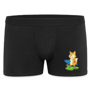Fuchs Surfen Surfbrett Sommer - Männer Boxer Shorts - Schwarz - Vorne