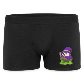 Hibou Halloween Sorcière - Boxer Homme - noir - Devant