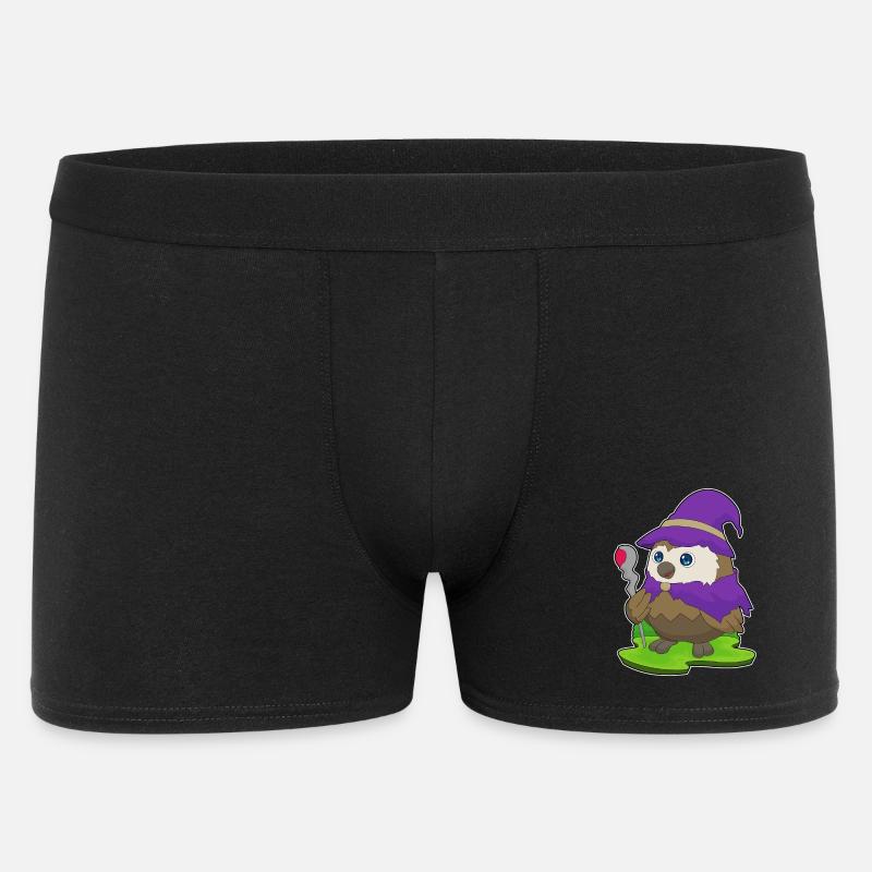 Eule Halloween Hexe - Männer Boxer Shorts - Schwarz