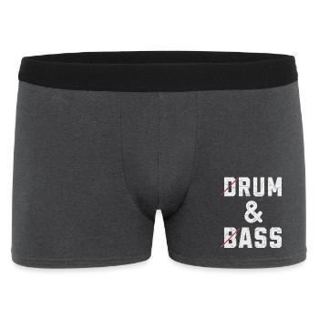 Drum and bass - rhum et cul - Boxer Homme - charbon - Devant