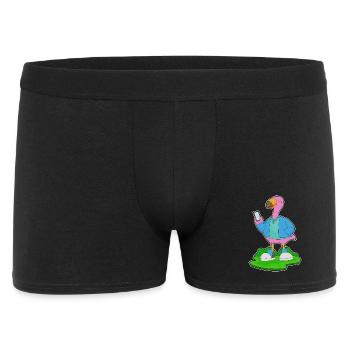 Flamingo Smartphone - Men's Boxer Shorts - black - Front