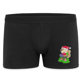 Patins à roulettes de Noël Squirrel - Boxer Homme - noir - Devant