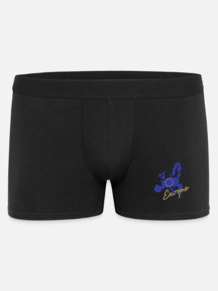Drapeau de l’Europe, fierté européenne - Boxer Homme - noir