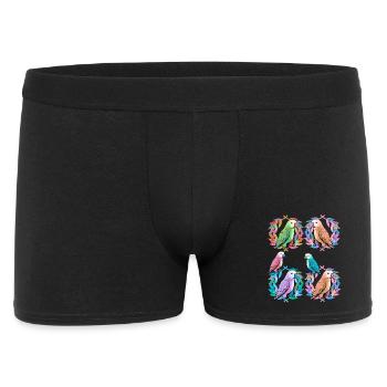 Bird Birds Parrot Parrot Laurel Wreath - Men's Boxer Shorts - black - Front