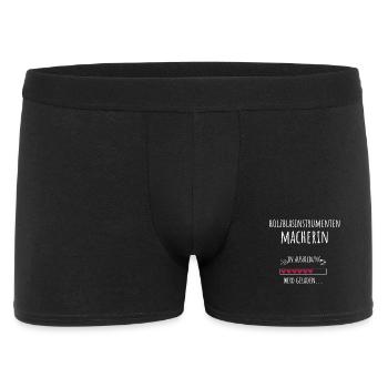 Holzblasinstrumentenmacherin Ausbildung Beruf - Männer Boxer Shorts - Schwarz - Vorne