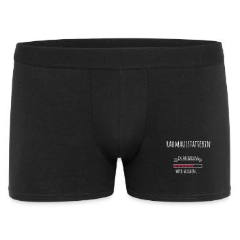 Raumausstatterin Ausbildung Beruf Geschenk - Männer Boxer Shorts - Schwarz - Vorne
