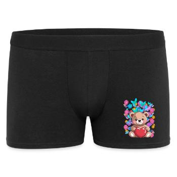 Valentine's Day Teddy Heru Teddy Bear Bear Child - Men's Boxer Shorts - black - Front