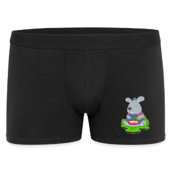 Bunny Birthday Farmer - Men's Boxer Shorts - black - Front