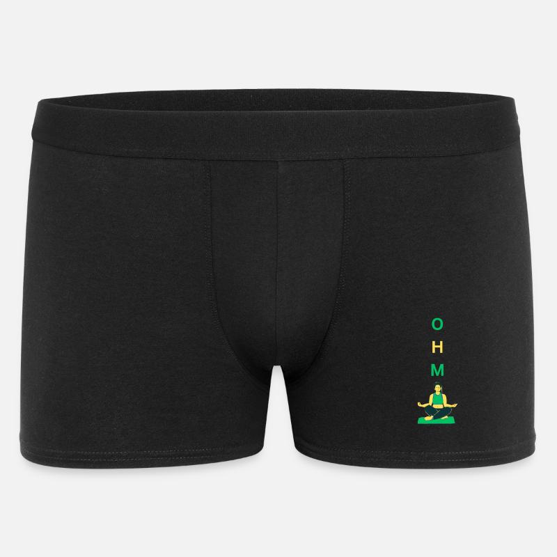 Yoga OHM - Männer Boxer Shorts - Schwarz