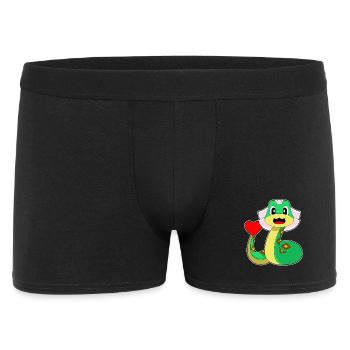 Serpent Mariée Coeur Mariage - Boxer Homme - noir - Devant