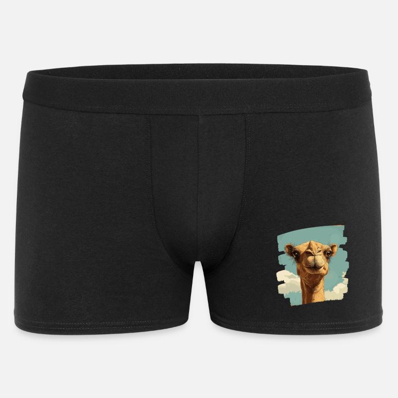Kamel - Männer Boxer Shorts - Schwarz