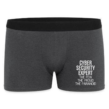 Expert en cybersécurité The Few L’orgueilleux paranoïaque - Boxer Homme - charbon - Devant