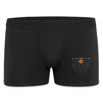 Sonne Bibelvers Matthäus 5:16 Glaube Christlich - Männer Boxer Shorts - Schwarz - Vorne