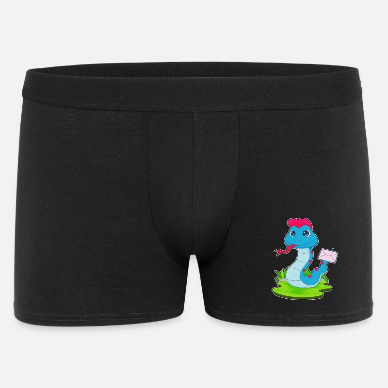 Lettre de serpent - Boxer Homme - noir