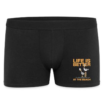 Seagulls Vacation Life Is Better At The Beach Beach - Men's Boxer Shorts - black - Front