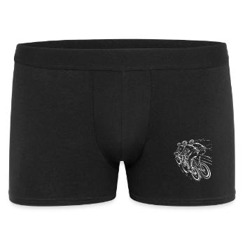 Road Cyclist Sketch - Men's Boxer Shorts - black - Front