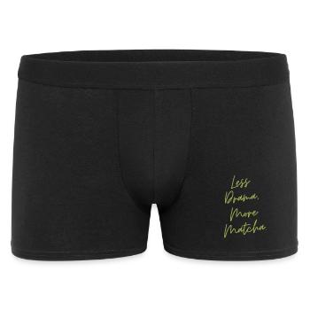 Less Drama, More Matcha – Funny Tea Gift - Men's Boxer Shorts - black - Front