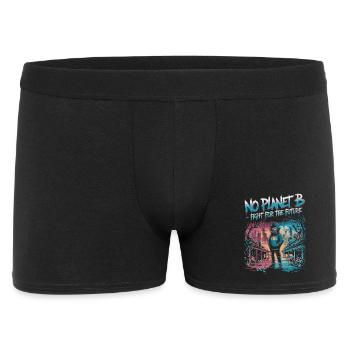 No Planet B – Fight for the Future - Men's Boxer Shorts - black - Front