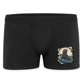 Robbe - Männer Boxer Shorts - Schwarz - Vorne