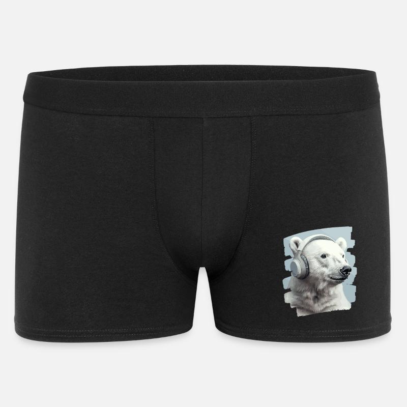 Eisbär - Männer Boxer Shorts - Schwarz