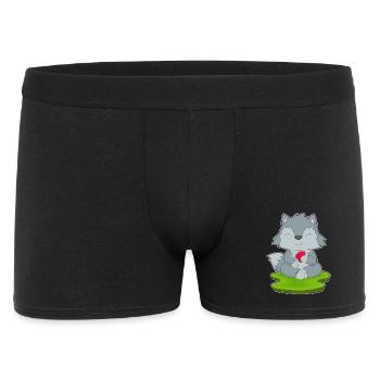 Wolf Poker Cartes de Poker - Boxer Homme - noir - Devant