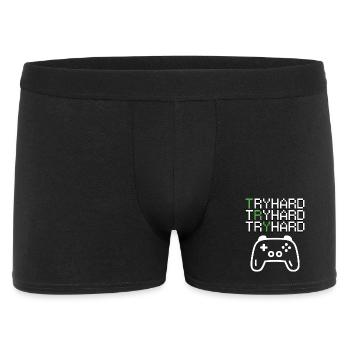 Graphismes Real Tryhard Gamer - Boxer Homme - noir - Devant