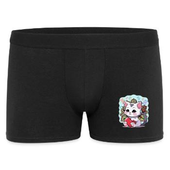 Chat Indien Chats Coeur Coeurs Chaton Indien - Boxer Homme - noir - Devant