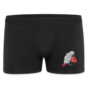 Parrot Boxer Boxing Gloves Boxing - Men's Boxer Shorts - black - Front